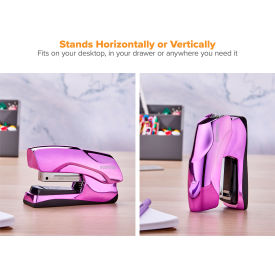 Bostitch Office Flat Clinch Stapler 40 Sheets Metallic Purple