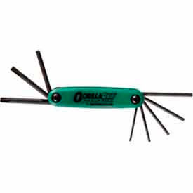 Bondhus 12638 Set 8 Tamper Resistant Tip Fold-up Tools TR9-TR40