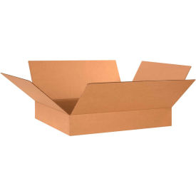 Global Industrial™ Flat Cardboard Corrugated Boxes 24""L x 20""W x 4""H Kraft