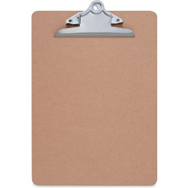 Universal® Hardboard Clipboard 1.25"" Clip Capacity Holds 8.5 x 11 Sheets Brown