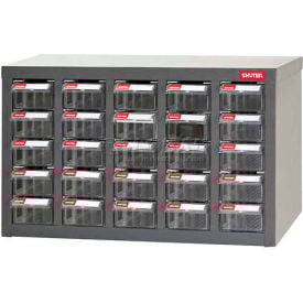 Steel Shuter Parts Drawer Cabinet 25 Drawers Bench Style 23""W x 8-3/4""D x 13-3/4""H