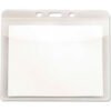 Advantus® PVC-Free Badge Holders Horizontal 4"" x 3"" Clear 50/Pack