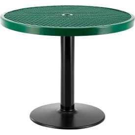 Global Industrial™ 36"" Round Outdoor Caf Table 29""H Expanded Metal Green