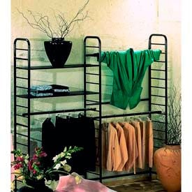 96"" W x 16""D x 88""H Black Double High Wall Rack