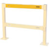 Global Industrial™ Steel Lift-Out Guard Rail Light Duty 7'L Yellow