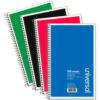 Universal® Wirebound Notebook 6 x 9-1/2 College Ruled 150 Sheets Assorted Color Cover