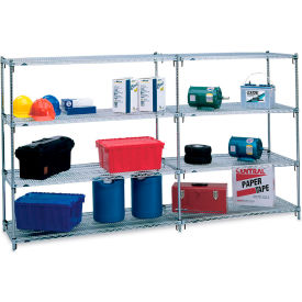 Metro® 4 Shelf Chrome Wire Shelving Unit Starter 48""W x 24""D x 86""H