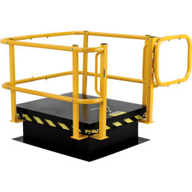 Global Industrial™ Galvanized Steel Safety Railing For 24"" x 36"" & 30"" x 36"" Roof Hatches