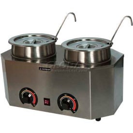 Paragon 2029A Pro-Deluxe Can Dual Warmer Ladle Unit 19-3/4""W x 11-3/4""D x 9""H - Model A