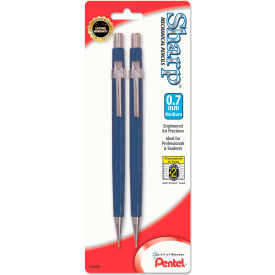 Pentel® Sharp Mechanical Pencil 0.7 mm HB (#2.5) Black Lead Blue Barrel 2/Pack