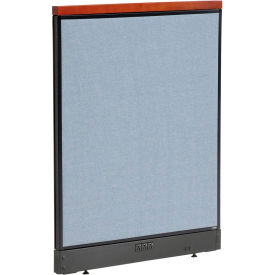 Interion® Deluxe Electric Office Partition Panel 36-1/4""W x 47-1/2""H Blue
