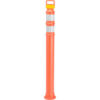 49"" Orange Ez Grab Delineator Post W/2ea 3"" Hi Reflective