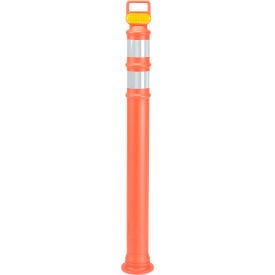 49"" Orange Ez Grab Delineator Post W/2ea 3"" Hi Reflective