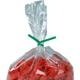 Global Industrial™ Plastic Twist Ties 5""L x 5/32""W Green 2000/Pack
