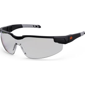 Ergodyne® Dellenger Safety Glasses w/ Adjustable Temples In/Outdoor Lens Matte Black Frame