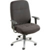 Interion® Big & Tall Chair With 27""H Back & Adjustable Arms Fabric Black