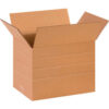 Global Industrial Multi Depth Cardboard Corrugated Boxes 14""L x 10""W x 10""H Kraft