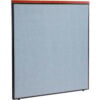 Interion® Deluxe Office Partition Panel 60-1/4""W x 61-1/2""H Blue