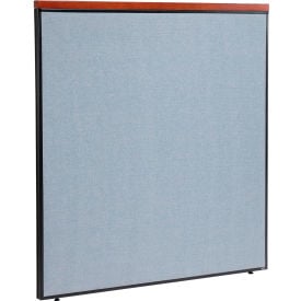 Interion® Deluxe Office Partition Panel 60-1/4""W x 61-1/2""H Blue