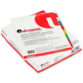 Universal Economical Insertable Index Multicolor Tabs 8-Tab Letter Buff 24 Sets/Box