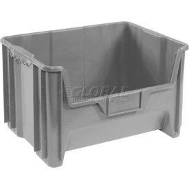 Global Industrial™ Plastic Hopper Bin 15-1/4""L x 19-7/8""W x 12-7/16""H Gray