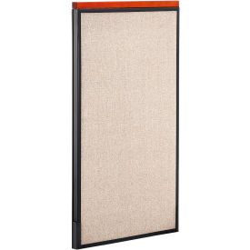 Interion® Deluxe Office Partition Panel 24-1/4""W x 43-1/2""H Tan