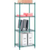 Nexel® 4 Shelf Poly-Green® Wire Shelving Unit Starter 24""W x 18""D x 54""H
