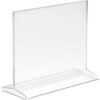 Econoco Horizontal Top Load Sign Holder HPCT57HTP 7""W x 5-1/2""H Clear Acrylic