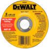 DeWalt DW8426 Metal & Stainless Cutting Wheel Type 27 6"" Diameter 60 Grit Aluminum Oxide