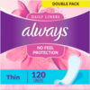 Always® Thin Daily Panty Liners Regular 120/Pack