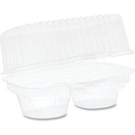Pactiv Evergreen™ ClearView Bakery Cupcake Container 2 Comp. 6-3/4""L x 4""W x 4""H PK of 100