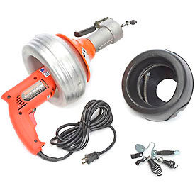 General Wire PV-A-WC Power-Vee Drain Cleaning Machine includes 2 Cables Cutter Set & Case