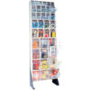 Quantum Tip Out Bin Floor Stand QFS170-36- Single Sided 70"" H Gray