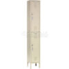 Global Industrial Capital® 2-Tier 2 Door Locker 12""W x 15""D x 78""H Tan Assembled