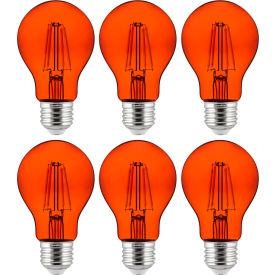 Sunlite Purple Transparent LED Light Bulb 4-1/2-Watt Dimmable 6-Pack