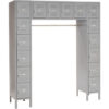 Global Industrial™ Capital® 16 Person Box Locker 72""W x 18""D x 78""H Gray Assembled