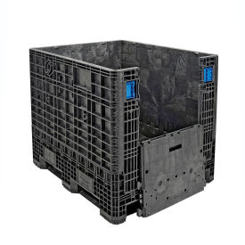 ORBIS  GP4048-39 BulkPak Folding Bulk Shipping Container - 48""L x 40""W x 39""H 2000 Lb. Cap. Black