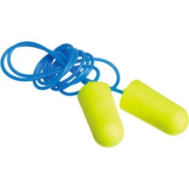 3M™ E-A-R Soft Metal Detectable Earplugs Corded Poly Bag 200-Pair