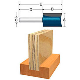 BOSCH® 84602M 23/32"" 1/4"" Shank 3/4"" Cutting Edge Length Plywood Mortising Bit