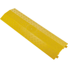 Global Industrial™ 1-Channel Drop Over Cable Protector 18000 lbs. Capacity Yellow