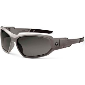 Ergodyne® Skullerz® Loki PZ Safety Glasses/Goggles Polarized Smoke Lens Matte Gray Frame