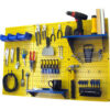 Wall Control Pegboard Standard Tool Storage Kit Yellow/Blue 48"" X 32"" X 9""