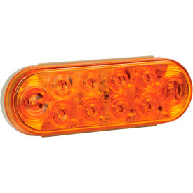 Buyers 6"" Amber Oval Turn Signal Light With 10 LED - 5626211