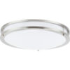 Sunlite 18"" LED Dual Band Flush Mount Mid-Century Modern Drum Fixture 1500 Lumens 25W Dimmable