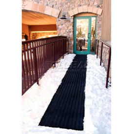 HeatTrak® Outdoor Snow & Ice Melting Heated Walkway Mat 1/2"" Thick 2' x 10' 120 Volt Black