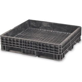 ORBIS Heavy-Duty Bulkpak Container HDRS4845-21 - 48 x 45 x 21 - Fixed Wall Black