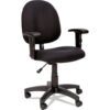 Alera Swivel Task Chair with Arms - Fabric - Black - Essentia Series