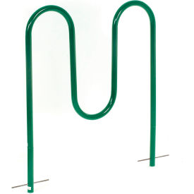 Global Industrial™ Wave Bike Rack 5-Bike Capacity Below Ground Mount Green