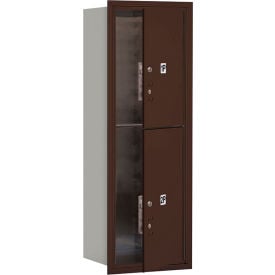 4C Horizontal Mailbox 41""H Single Parcel Box 1 PL5/1 PL6 Front Load Bronze USPS