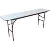 Interion Folding Wood Seminar Table 72""W x 18""L Gray